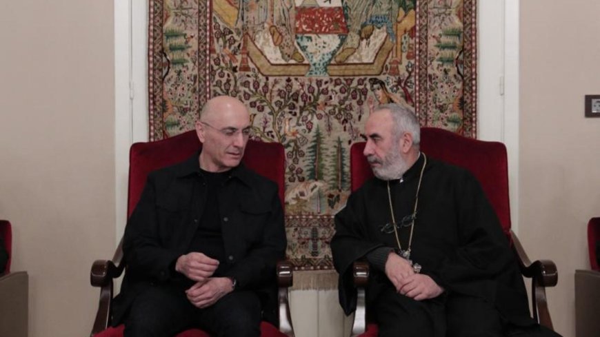 زيارة وغداء للوزير الحجار في دير مار يوحنا الصابغ-الخنشارة