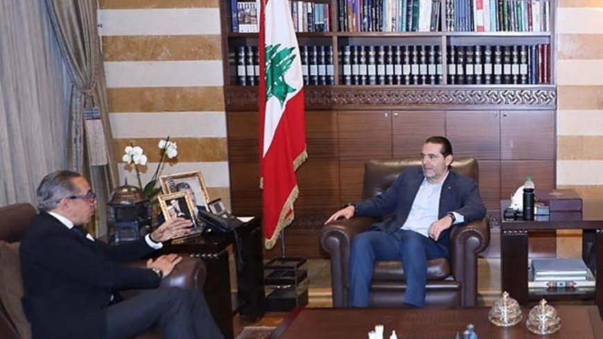 الحريري يلتقي السفير المصري
