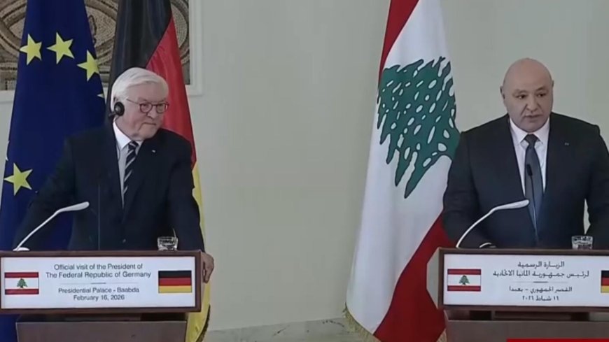 عون أمام الرئيس الألماني: مصرون على السلام المطلق من دون اي شروط