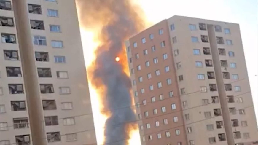 حريق قرب طهران