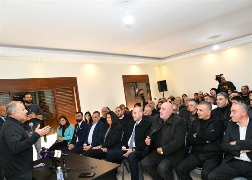 باسيل من كسارة: مطلوب منا العمل اكثر في زحلة