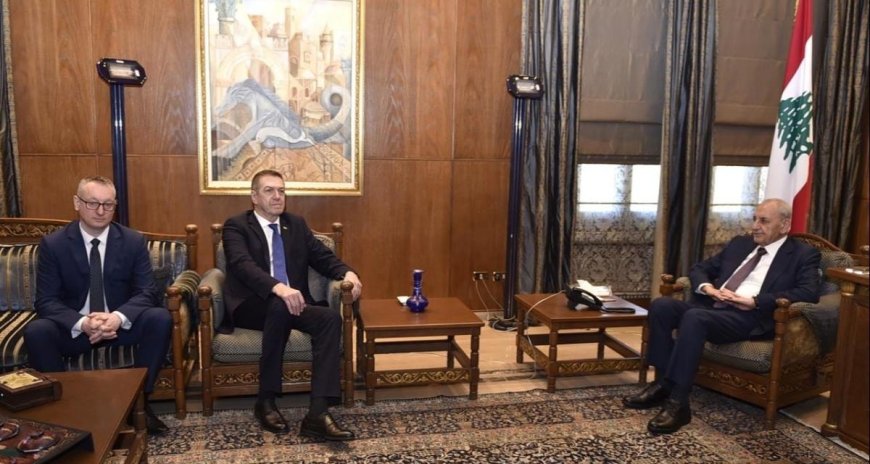 سلسلة لقاءات لبري وتهنئة للسعودية بيوم التأسيس