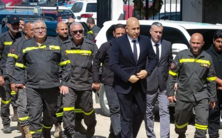 تشييع شهيد الدفاع المدني في صيدا