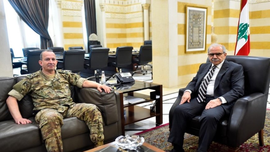 لقاء يجمع سلام وقائد الجيش