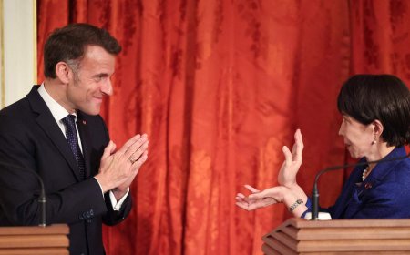 ماكرون: نتفق مع طوكيو على أهمية استعادة حرية الملاحة في "هرمز"