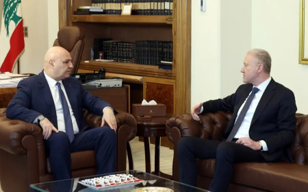 عون يعرض التطورات مع رجي