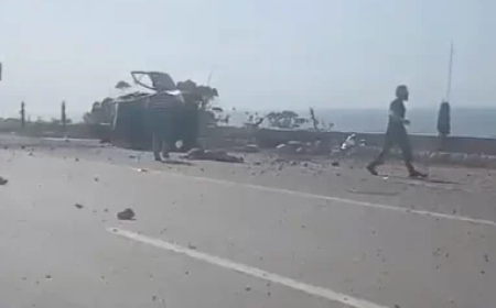 غارة تستهدف سيارة في السعديات