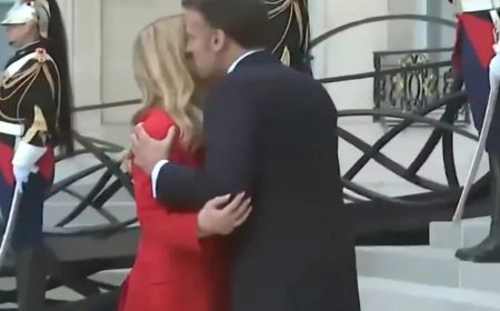 بالفيديو.. قبل وعناق بين ماكرون وميلوني