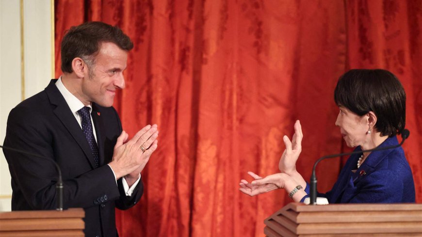 ماكرون: نتفق مع طوكيو على أهمية استعادة حرية الملاحة في "هرمز"