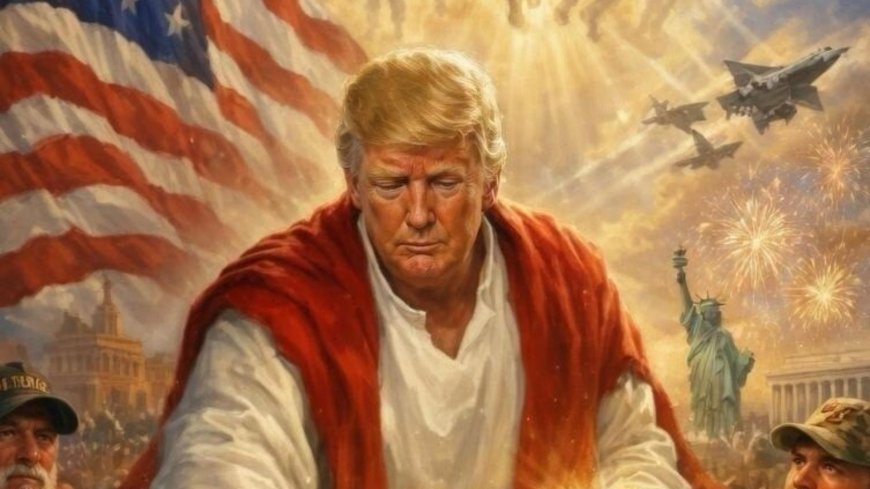 بالصّورة: ترامب بـ"هيئة يسوع المسيح"