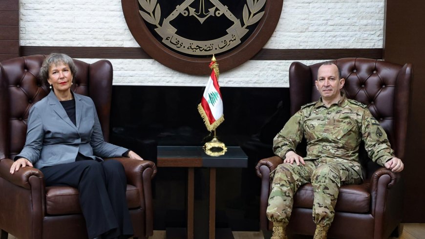 قائد الجيش يلتقي سفيرة سويسرا