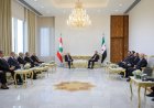 الشرع يستقبل في قصر الشعب بدمشق سلام بحضور وفدَين وزاريَّين من البلدين