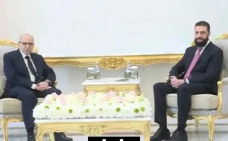 الشرع يستقبل في قصر الشعب بدمشق سلام بحضور وفدَين وزاريَّين من البلدين