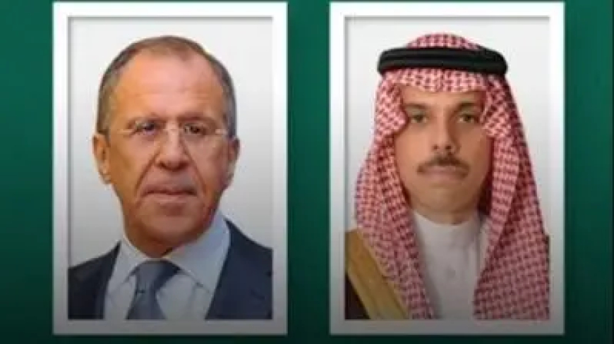 اتصال بين بن فرحان ولافروف.. وهذا ما تم بحثه