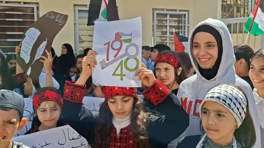 اعتصام أمام وكالة "أونروا" في مخيم نهر البارد